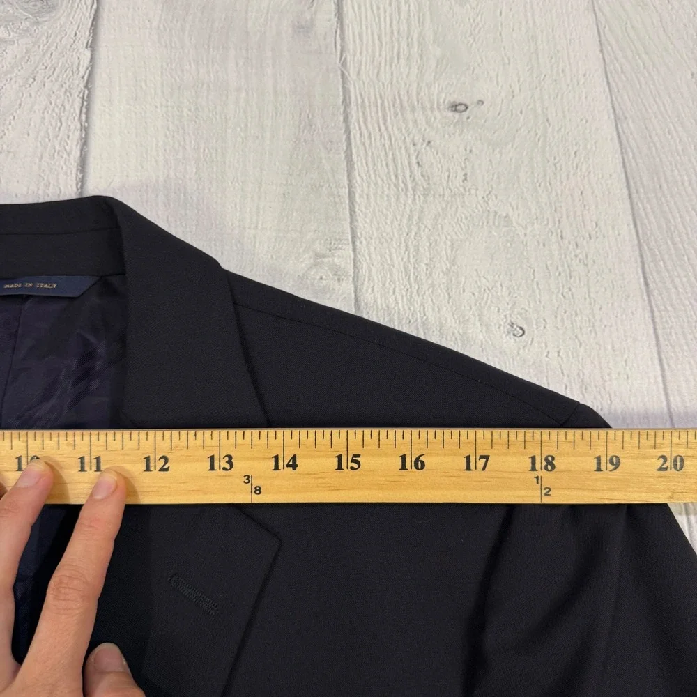 Brooks Brothers 1818 Madison Blazer 43R Loro Piana Wool Navy Blue Made in‎ Italy
